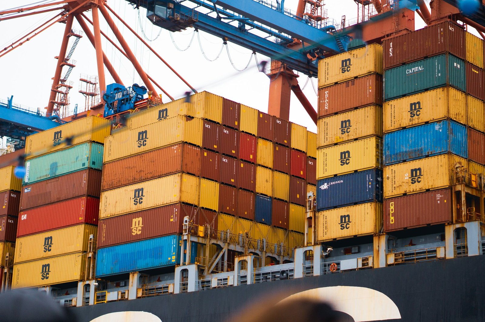 Large container ship at sea — maritime logistics representing Egyptian ports and the Suez Canal corridor